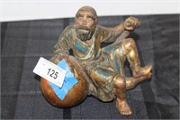 ANTIQUE HAND CARVED WOODEN FIGURE