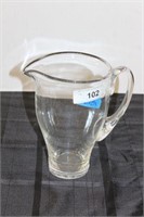 LALIQUE CRYSTAL PITCHER