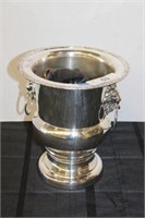 SILVERPLATE DUAL LION HEAD ICE BUCKET