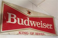 Metal Budweiser - King of Beers sign