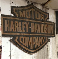 Harley Davidson Motorcycle sign