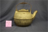 ANTIQUE CAST IRON TEAPOT #8