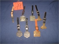 8 WATCH FOBS W/ ROLLERS, SHOVELS, IH DOZER & MORE