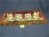 CAT WALL TAPESTRY 40" X 19"