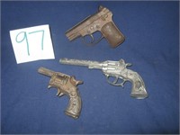 3 CAP GUNS - NATIONAL, STAR
