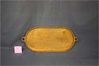 UNMARKED CAST IRON GRIDDLE