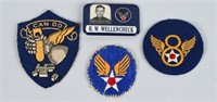 WWII US 305TH BOMBARDMENT GP. PATCH LOT, NAMED