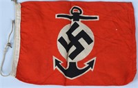 WWII NAZI GERMAN KRIEGSMARINE WATER SPORTS FLAG
