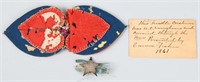 CIVIL WAR HOUSEWIFE & NAMED 60th NY CORPS BADGE