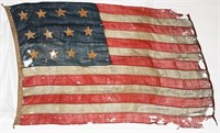 CIVIL WAR NAMED NAVAL ENSIGN FLAG C. H. MANNING