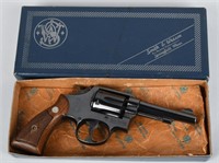 SMITH & WESSON MODEL 10, 4" .38, BOXED