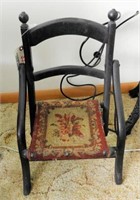 Antique Victorian child’s folding side chair