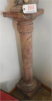 Beautiful pink marble column plant stand/ statue