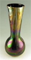 Designer art glass amethyst and iridescent