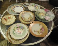Approximately (10) assorted hand painted serving