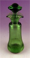 Vintage Green depression glass oil/vinegar with