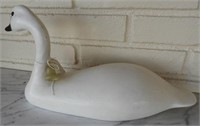 1977 1/3 size Tundra swan decoy by Joseph Farher