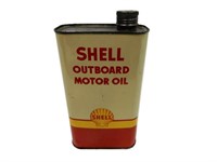 SHELL OUTBOARD MOTOR OIL IMP. QT. CAN
