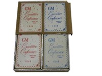 1948 GM EXECUTIVE CONFERENCE PLAYING CARDS/ BOX