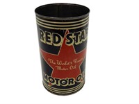 RARE RED STAR MOTOR OIL IMP. QT. CAN