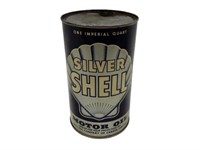 SILVER SHELL MOTOR OIL IMP. QT. CAN