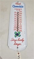 "Drink Cloverdale Ginger-ale" Thermometer