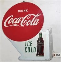 "Drink Coca Cola" Double-sided Flange Sign