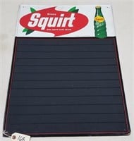 Embossed "Squirt" Metal Menu Board