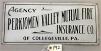 "Perkiomen Valley Mutual Fire Insurance Co." Sign