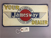 "Jamesway Dealer" Sign