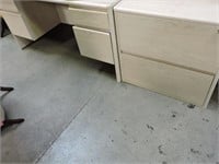 Off White Desk & File Cabinet