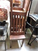 Two Cherrywood Style Wooden Chairs