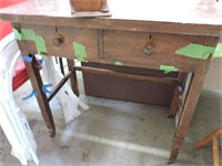 Vintage Wooden Hall Table W/