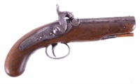 Engraved J. Cooper Percussion Pistol