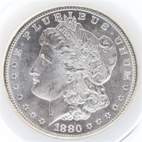 1880-S Morgan Silver Dollar - AU
