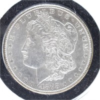 1878 - P Morgan Silver Dollar- AU