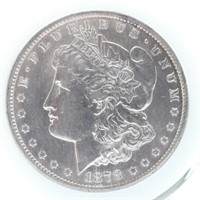 1878-CC Morgan Silver Dollar - AU