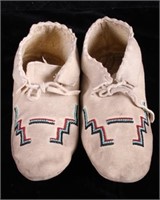 Northern Plains Native American Beaded Moccasins