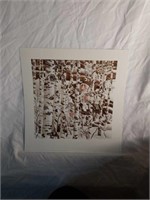 Signed Christensen "Camouflaged Character" Print
