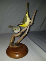 RARE Ahrednt Wood Carved Birds Sculpture