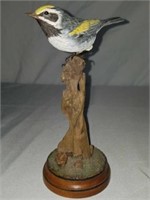 Signed Robert Nagel Golden Winged Warbler Statue