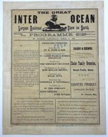 1880 INTER OCEAN RAILROAD SHOW HERALD