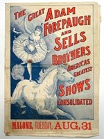 1897 FOREPAUGH & SELLS BROS. CIRCUS COURIER