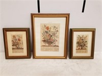 3 PIECE PICTURE LOT, FEBRUARY, MARCH, APRIL, 11X14