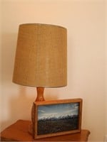 Mountain Range Photo Print & Table Lamp