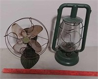 Handybreeze fan and Dietz lantern