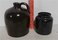 One jug and jar crock