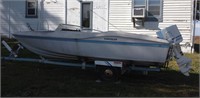 Chrysler boat, motor and trailer