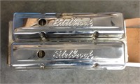 2 Edelbrock chrome valve covers