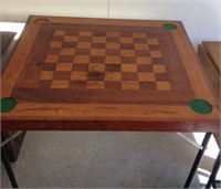 Homemade chess / checker table